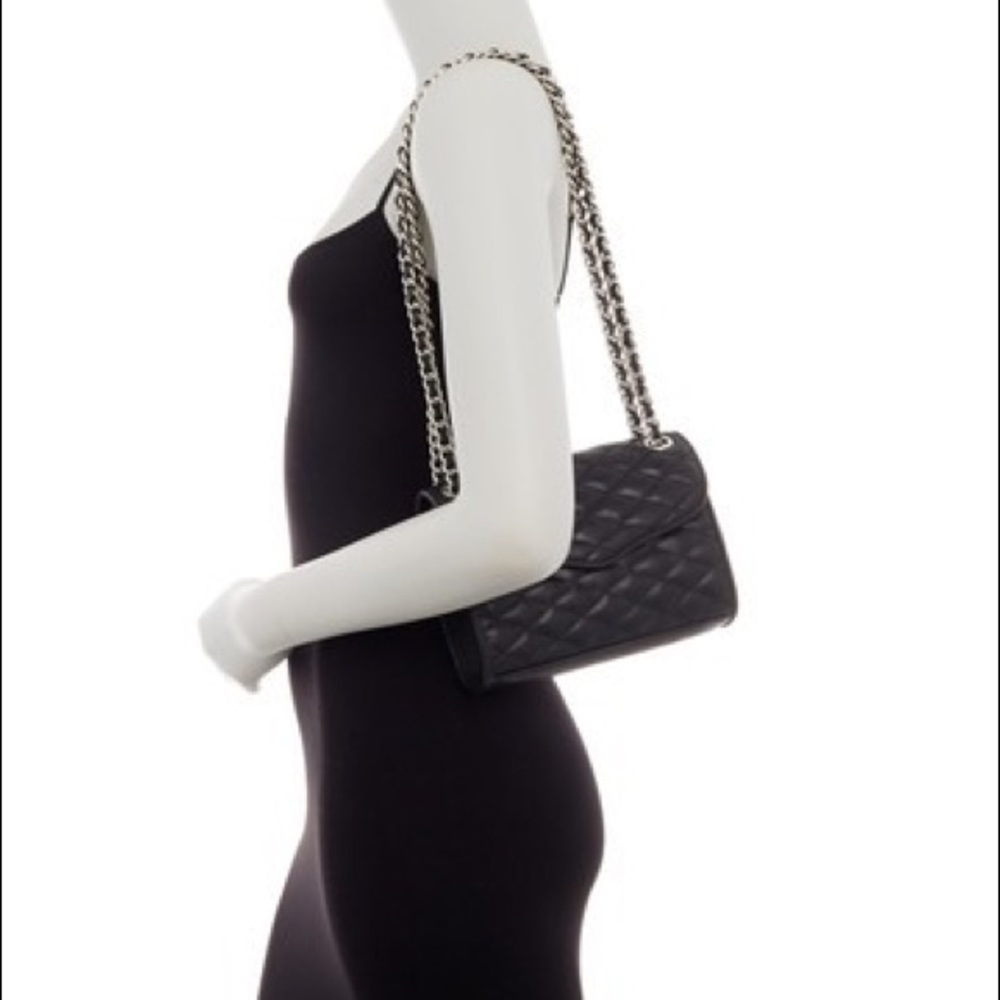 [Rebecca Minkoff] Black quilted leather purse